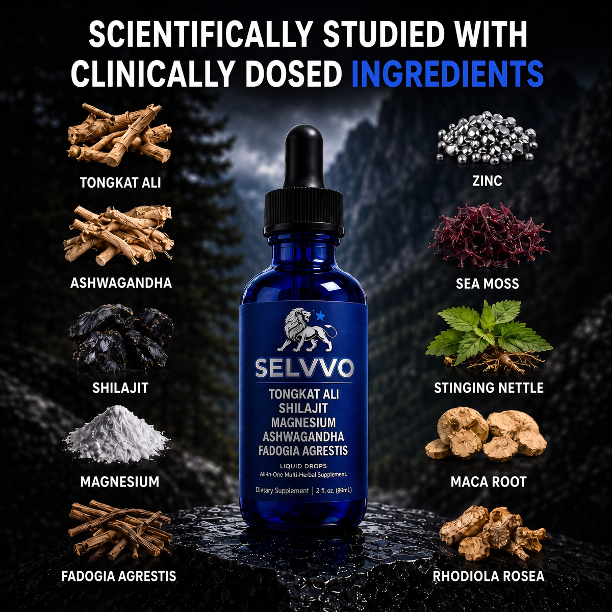 SELVVO Performance & Vitality Drops